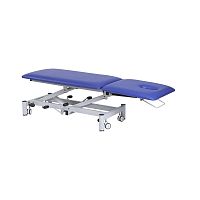 Hydraulic massage table YA-ET-H01on casterswith adjustable height backrest2-section
