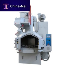 Rotating table shot blasting machine T seriesfor metalfor plastic partsfor medical applications