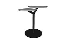 Airport table Bistrostainless steelsatinsandstone