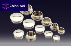 Round plug MSP-PG seriesthreadednickel-plated brassprotection