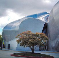 Panel cladding MOPOP MUSEUMstainless steelaluminumsheet metal