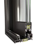 Metal sliding system HYBRID A40 SLglass door