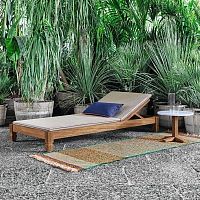 Traditional sun lounger Jekofabricteakadjustable backrest
