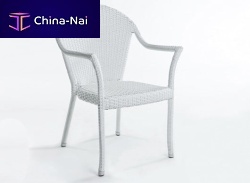 Contemporary garden chair ALASSIOresin wickerhomewith armrests
