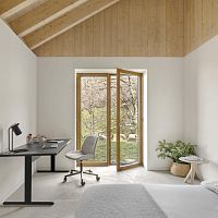 Contemporary chair NUEZwoodaluminumpaper