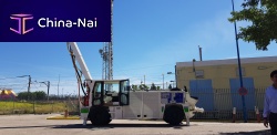 Concrete spraying machine Duodecimaarticulated arm