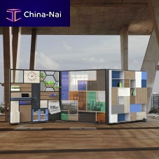 Mobile partition FLAT MOVEwoodencommercialfor offices