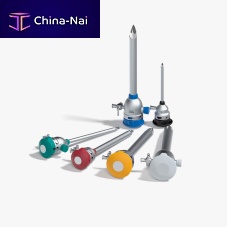 Laparoscopic trocar ELT seriesbladedrounded tipwith insufflation tap
