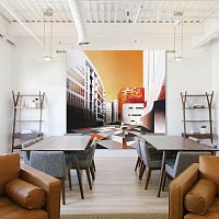 Wall-mounted decorative panel for interiorfabriccustom