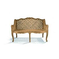 Classic garden bench J L 15 TC 4woodenwith backrestwith armrests