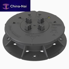 Polypropylene raised floor pedestal VERSIJACK® VJ-F1 42-55 mmoutdoorindooradjustable