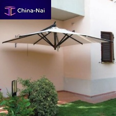 Wall-mounted parasol RIMINIfabricwind-resistant