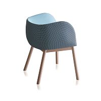 Contemporary chair MOUSSEindoorfabricleather