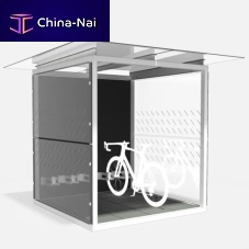 Steel cycle shelter Y3-SET2101for public spacegalvanised steelthermo-lacquered steel