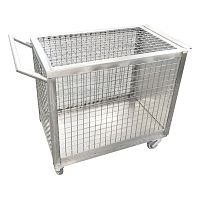 Modular veterinary cage GA003on castersstainless steelon casters