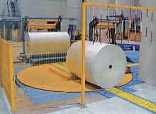 Horizontal turntable for conveyorfor millingair