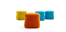 Contemporary pouf BOYfabric