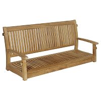 Teak garden swing seat Monaco commercialhanging3-seater