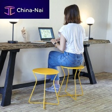Contemporary stool COCOTTEsheet metalmetal baseround