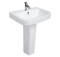 Free-standing washbasin HINDWARE ITALIAN: NEO LARGOporcelainrectangularcontemporary
