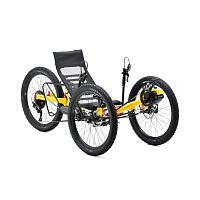 Crank-propelled recumbent bicycle Ti-FLY Xadultfoldingblack