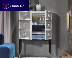 Traditional mini bar cabinet VIRGILIO lacquered woodhome