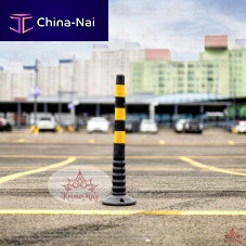 Security bollard HAGENparking preventionelastomericfor public space