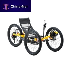Crank-propelled recumbent bicycle Ti-FLY Xadultfoldingblack