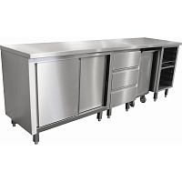 Contemporary storage cabinet for kitchen PATISSERIEstainless steelcommercialfurnace