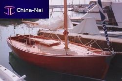 Coastal cruising sailboat Sloop 6.30woodenwith bowsprit