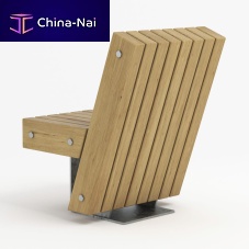 Contemporary chair Quay Chairoutdoorwoodenfor public space