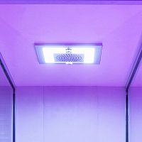 Cabin hydromassage shower Volgawith chromotherapy lamps