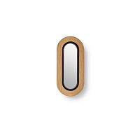 Contemporary wall light LENSindoorwood veneeroval