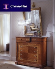Traditional chest of drawers D 703wood veneer6-drawer