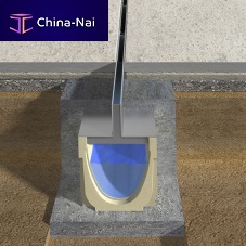 Galvanised steel drain grate SINGLE SLOTstainless steelfor public space