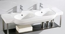 Wall-mounted washbasin HANNOVER 130porcelaindoubleoval
