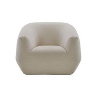 Contemporary armchair UNCOVERfabricwith footrestwith removable cover