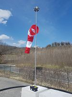 Helideck wind cone AL-081-XXwith mastinternally illuminated