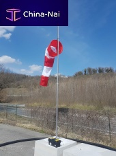 Helideck wind cone AL-081-XXwith mastinternally illuminated
