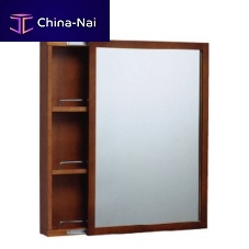 Contemporary bathroom mirror cabinet 6811-77-82CPwoodenwall-mounted