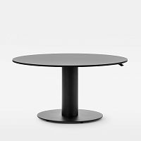 Contemporary boardroom table FOLLOW MEETINGlaminatemelaminemetal base