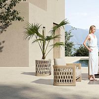 Teak cachepot RIVA
