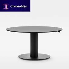 Contemporary boardroom table FOLLOW MEETINGlaminatemelaminemetal base