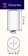 Film capacitor MFE 250 seriescylindricallighting