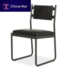 Contemporary chair BIRKIN BIR 33Bindoorleathermetal base