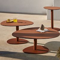 Contemporary coffee table STONEglassceramicglass base