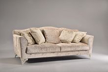 Traditional sofa PLAZA fabricbeige2-person