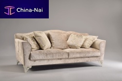 Traditional sofa PLAZA fabricbeige2-person