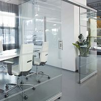 Fixed partition AIRglazedfor officesframeless