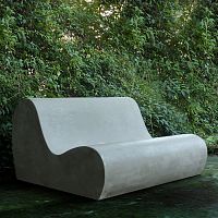 Original design sofa LAND.6gardengrayfiber cement
